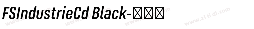 FSIndustrieCd Black字体转换
